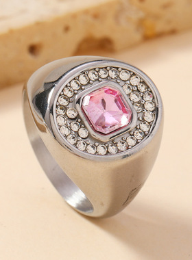 欧美复古宫廷风微镶锆石戒指