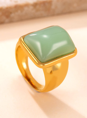 跨境复古不锈钢情侣对戒