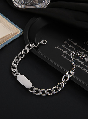 欧美潮牌粗链条手链01