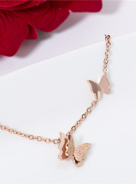 韩版轻奢钛钢蝴蝶手链