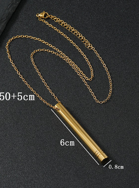 跨境热销正念呼吸口哨项链