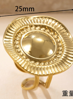 跨境新款不锈钢夸张开口指环