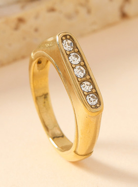 欧美热销彩色滴油开口戒指