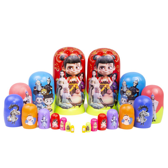 10-layer Russian matryoshka movie version special grade basswood made of Children's Day gift educational toys crafts ornaments