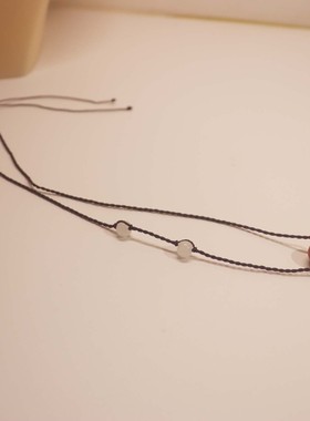 花技朱砂手工编织绳纯手工编织