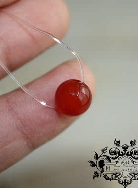 红玛瑙隐形透明项链路路通吊坠