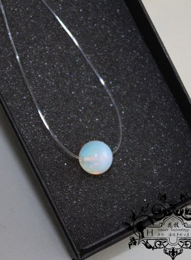 蛋白石隐形透明鱼线日韩风吊坠