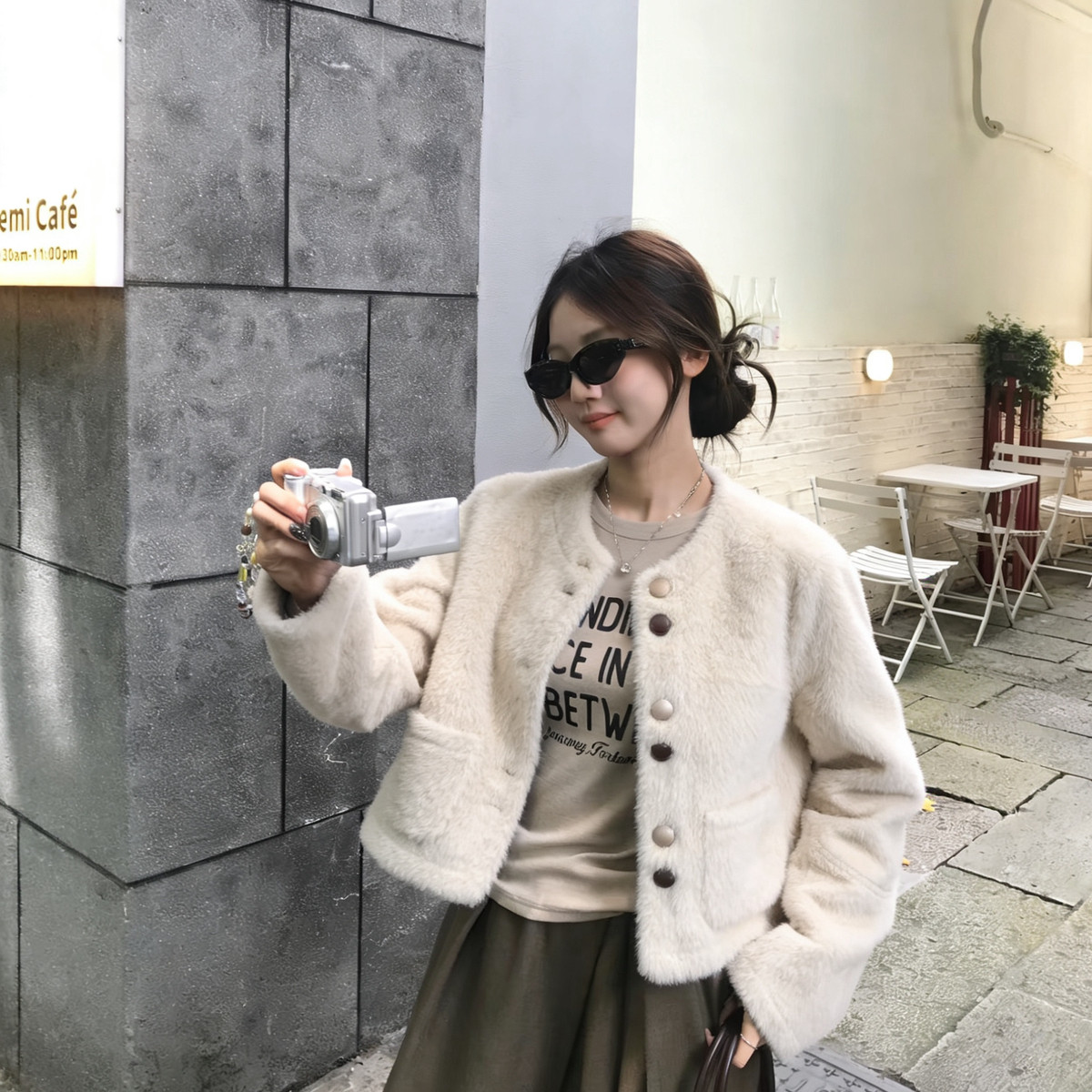 七七设计法式浪漫～环保皮草毛绒绒小香风短外套26900,淘宝优惠券,粉丝福利购,淘宝优惠卷