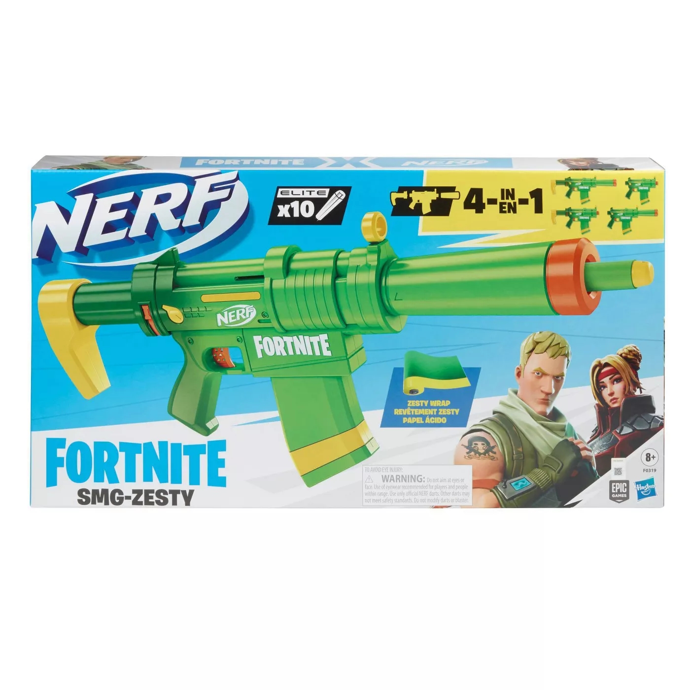 美版NERF热火Fortnite SMG-Zesty死拽夫stf手动软弹发射器玩具枪 - 图2