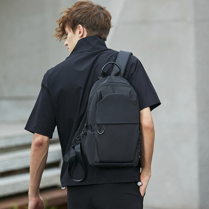 Mini small backpack men's fashion brand light student school - 图0