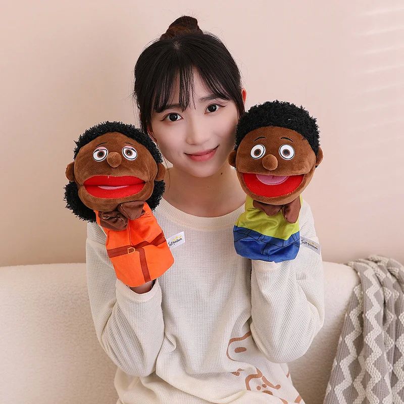 28-33cm Kids Plush Finger & Hand Puppet Popular Activity Boy - 图2