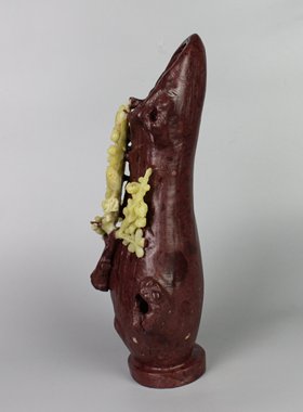 喜上眉梢摆件天然工艺品