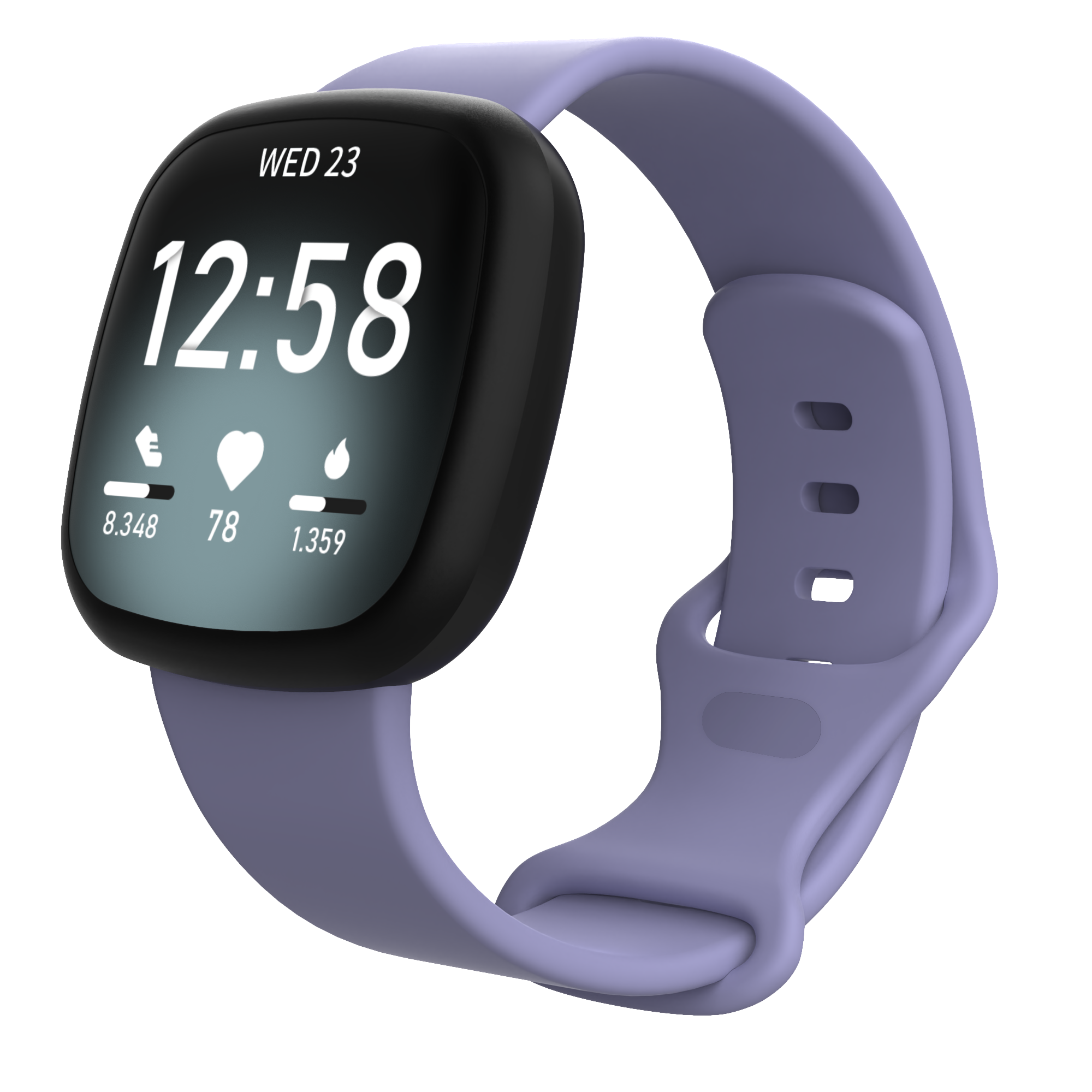 适用Fitbit versa3/4 sense2液态硅胶手表表带运动款男女腕带软 - 图1