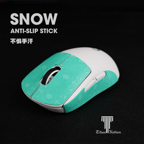 泰坦国度蜥蜴皮鼠标防滑防汗贴适用于GPW/GPW2/GPW3毒蝰雪花纹 - 图2