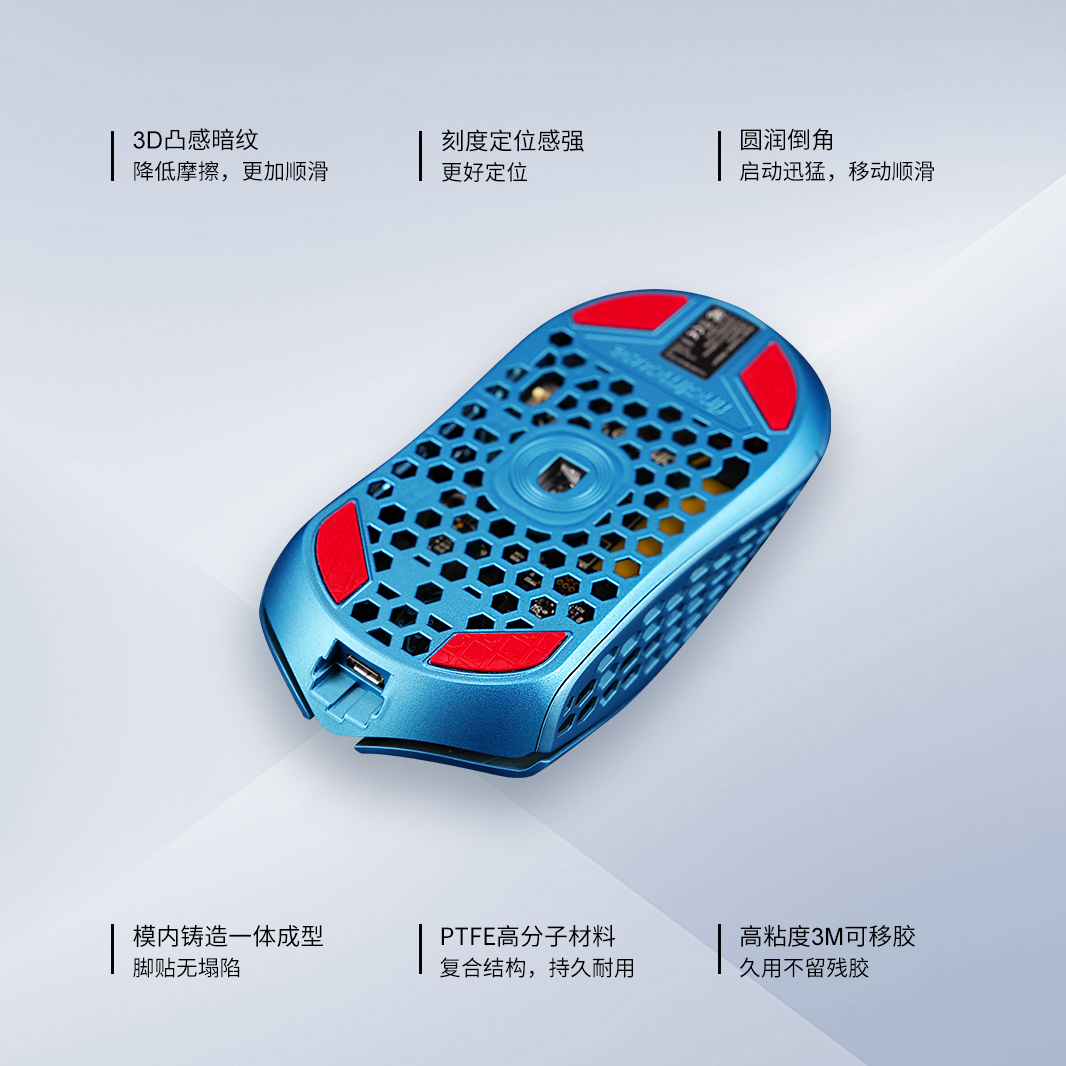 Skyglide适用于Finalmouse ULX S12 RS2 M/S/ul2暗金鼠标脚贴脚垫 - 图0