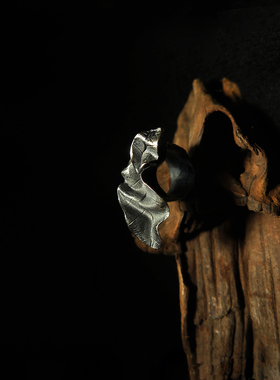 设计高级感手工个性纯银小众银戒