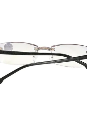 新款镶钻防蓝光老花镜老花眼镜男士时尚镀膜韩国无框钻石切边