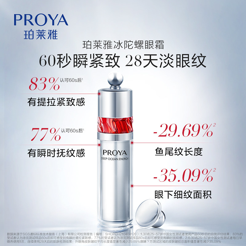 珀莱雅红宝石冰陀螺抗皱黑眼圈眼霜 珀莱雅上颜眼霜