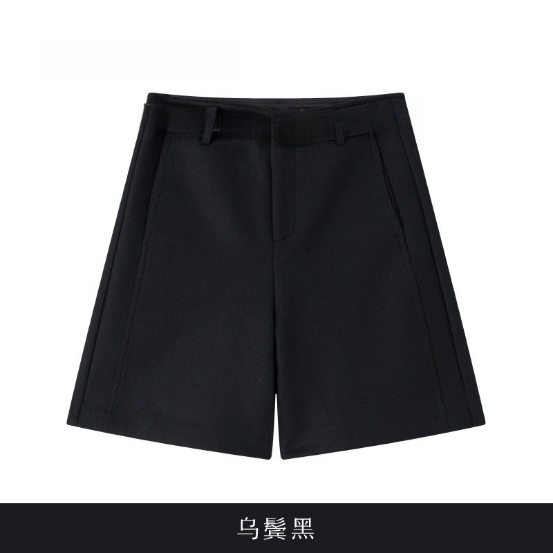 靴裤女五分裤2025秋冬新款骑士裤宽松显瘦百搭休闲短裤羊毛直筒裤,淘宝优惠券,粉丝福利购,淘宝优惠卷