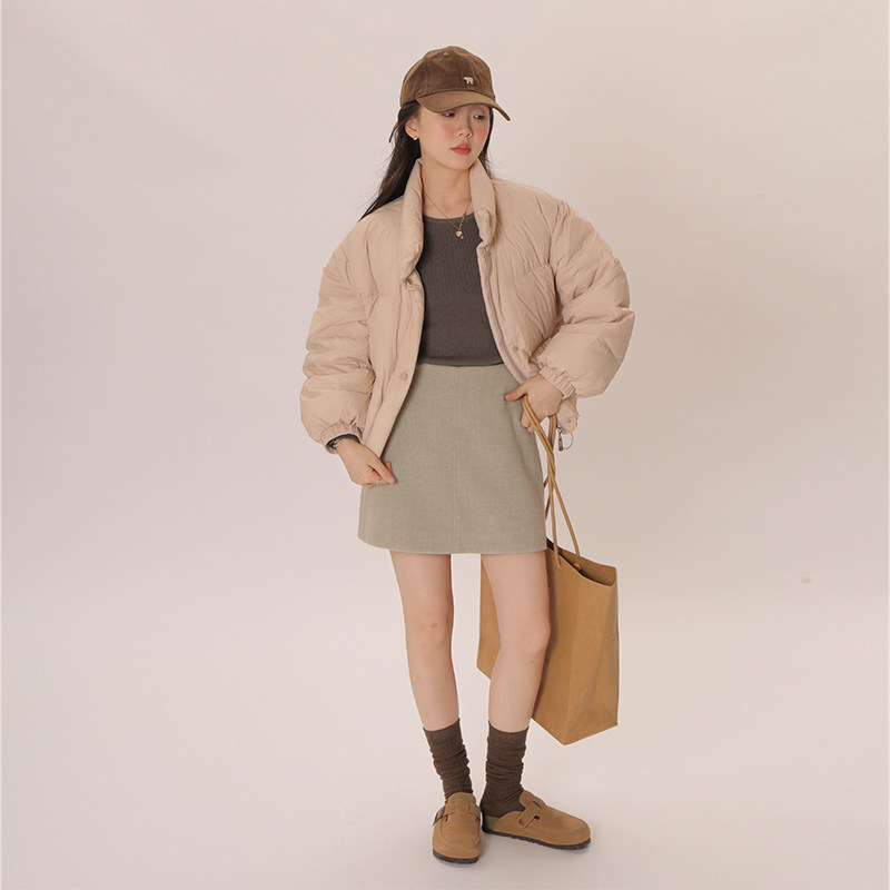 一三良品小个子 w能小奶包短款立领90白鸭绒羽绒服外套女面包服冬,淘宝优惠券,粉丝福利购,淘宝优惠卷