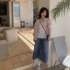 Jeans ຂະຫນາດນ້ອຍ retro ການຕັດກາງ pants ຂອງແມ່ຍິງພາກຮຽນ spring ແລະ summer