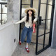 Jeans ຂະຫນາດນ້ອຍ retro ການຕັດກາງ pants ຂອງແມ່ຍິງພາກຮຽນ spring ແລະ summer