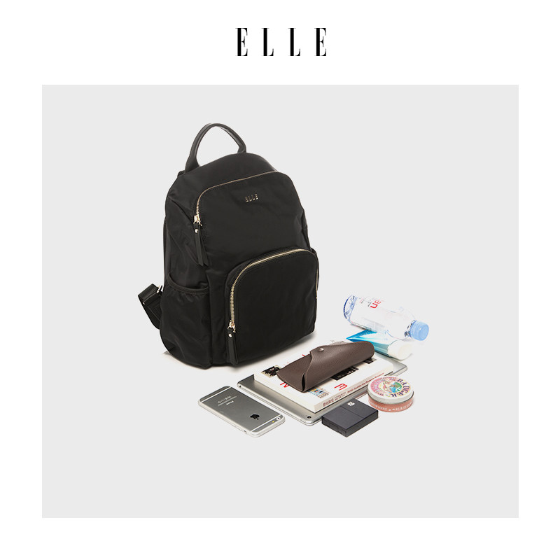 elle 80313休闲旅游女电脑包女包 elle箱包双肩背包