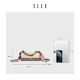 ELLE Сумка на одно плечо, сумка для телефона, барсетка, сумка через плечо, из натуральной кожи, изысканный стиль