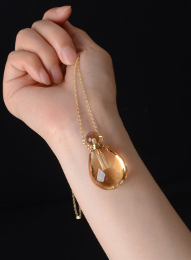 精油瓶女香水瓶黄水晶