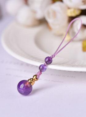 天然紫水晶精油瓶香水瓶可打开