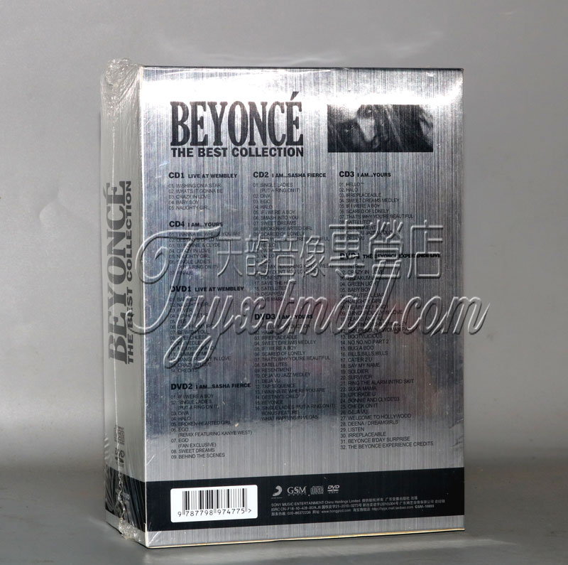 正版唱片 BEYONCE碧昂丝玩美女神纪录 4CD+4DVD专辑碟片-图1