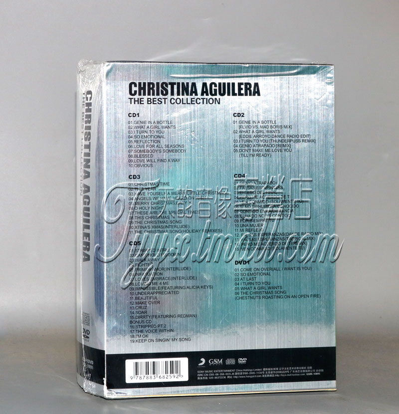 正版 Christina 克莉丝汀 性感妖姬新世代体验精选辑 5CD+1DVD - 图0