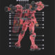 EVOHG red Gundam white Gundam fluorescent water stickers
