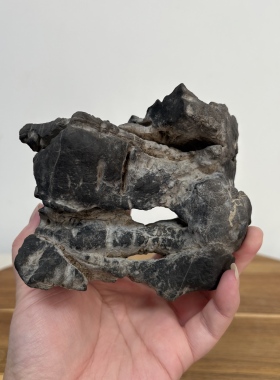 观山 /天然太湖石原石山峰摆件 原石头 底部孔洞可点香 书桌茶桌