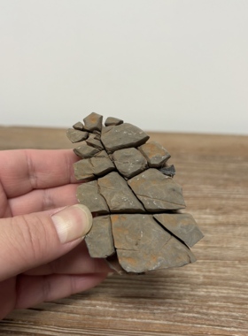 灵璧石小地裂 天然灵璧石迷你石头 楼兰意境 书桌茶桌办公桌摆件