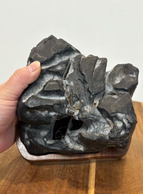 香炉 天然太湖石平远山香炉 厅堂茶室办公室意境点香石 原石摆件