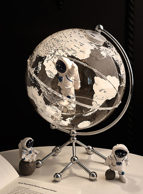 透明地球仪摆件轻奢家居装饰品