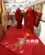Classical bride Chinese wedding Hanfu costume