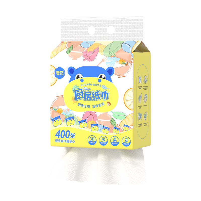 漫花厨房纸巾悬挂抽取式吸油吸水大包厨房专用纸巾料理纸200抽