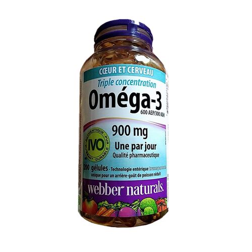 直邮伟博Webber Omega 3倍高浓度深海鱼油200粒 - 图0