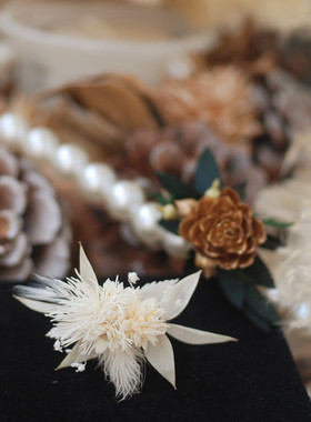 永生花户外婚礼戒指森系