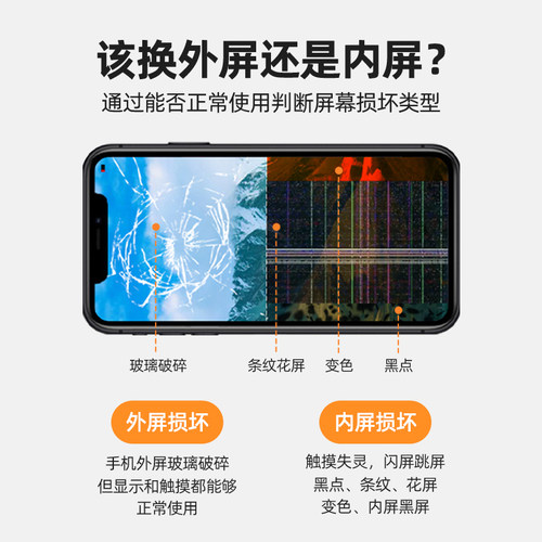 闪修侠iPhone6s/6sp/7p/8苹果x手机换内外屏幕玻璃更换维修 - 图1