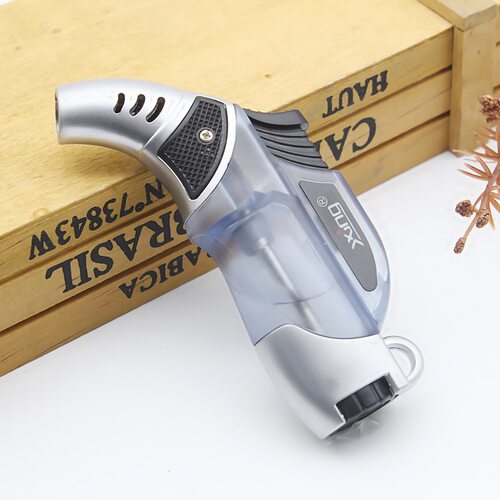 直冲小烧烤艾灸小焊枪户外防风打火机全金属出火口焊枪雪茄大容量 - 图2