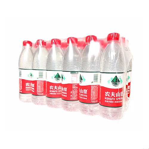 农夫山泉饮用水550ml*24瓶包装纯净水矿泉水全国多仓包邮快速配送 - 图0