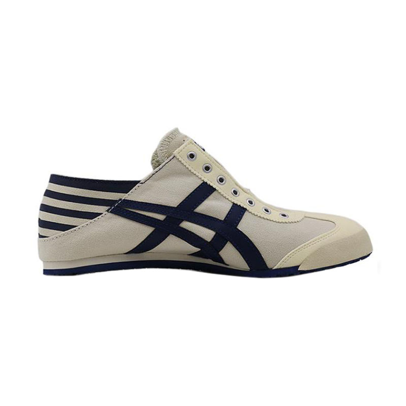 Onitsuka Tiger鬼塚虎条纹一脚蹬男女懒人休闲帆布鞋TH342N-0250-图3