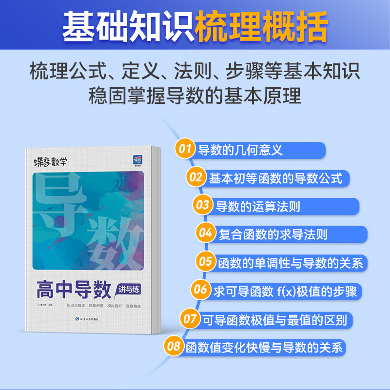 【官方正版】2027蝶变高中数学导数讲与练高考数学压轴大题例题详解五年真题实典例快速掌握技巧逐个击破难点分析考纲考点专项训练
