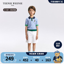 TeenieWeenie Kids Little Bear childrens clothing 24 spring and summer new male and female child hit color full cotton turtcoat