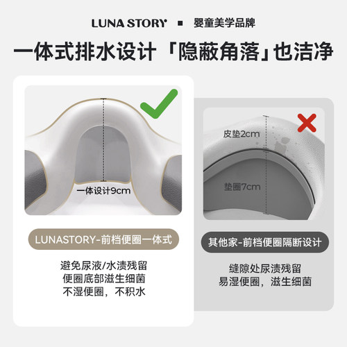 lunastory儿童马桶坐便圈宝宝马桶圈坐便器小马桶婴儿坐垫圈坐厕 - 图0