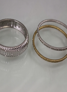 轻奢龙鳞造型镶钻金属系列手镯