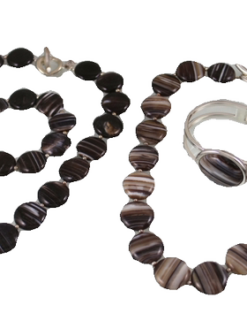 经典玉石项链手镯纹理手链